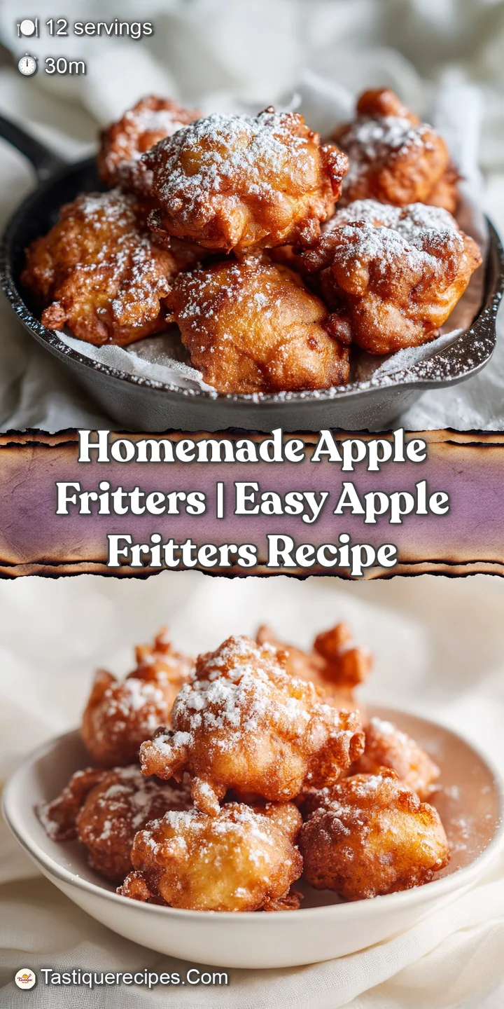 Close-up of a thick, golden-brown apple fritter revealing tender, apple-studded interior and crisp texture.