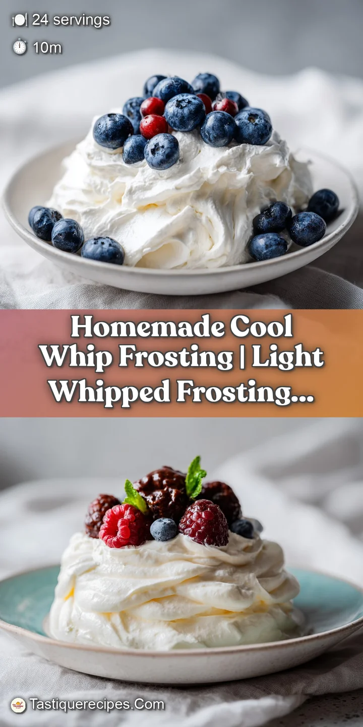 Close-up of creamy, cloud-like white frosting with soft peaks, a hint of vanilla visible.