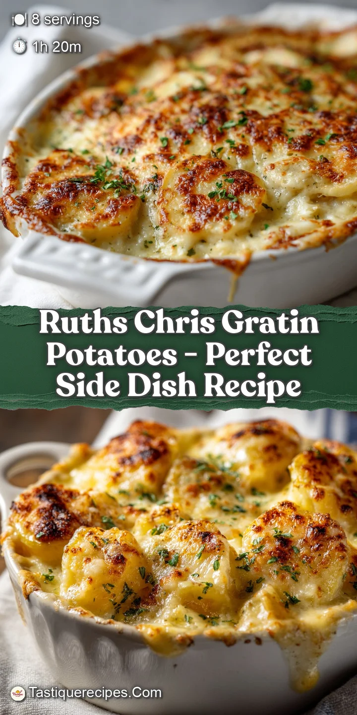 Close-up of tender potatoes baked in a rich, bubbly Gruyere cheese sauce, with toasted edges.