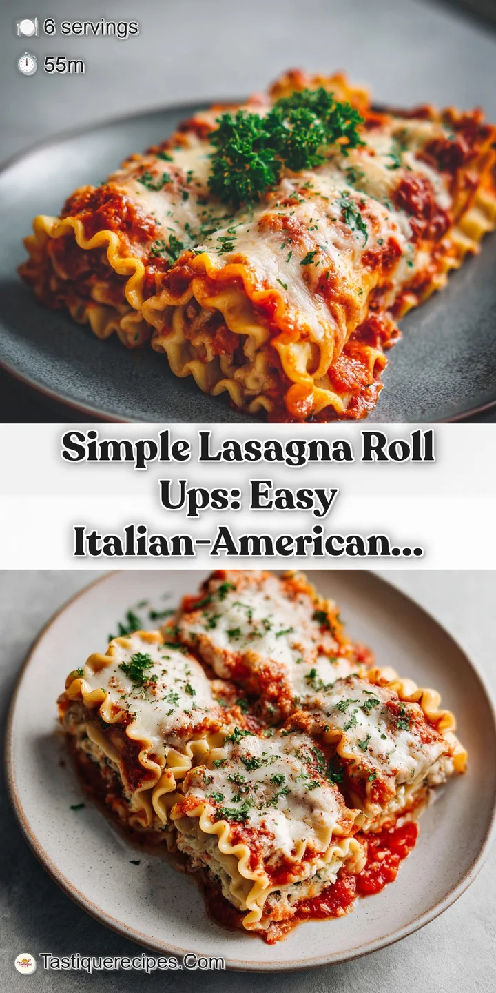 Close-up of a bubbly, cheesy lasagna roll up. Notice the golden-brown pasta edges and vibrant sauce. Inviting, warm, and f...