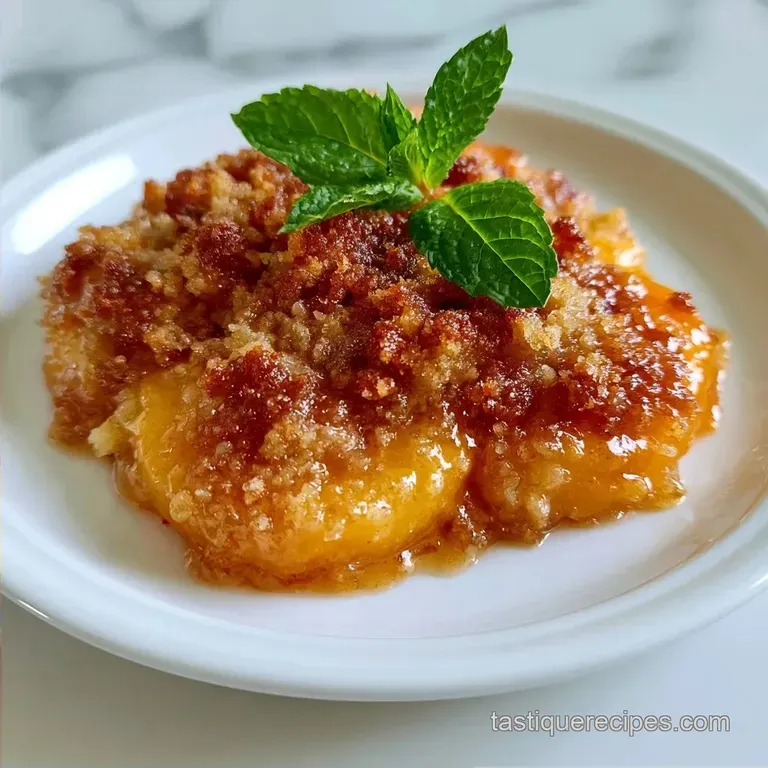 Peach Crisp with Almond Flour