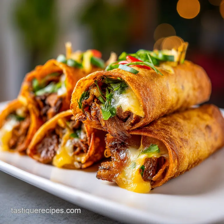 Beef and Cheese Chimichangas: Crispy and Golden