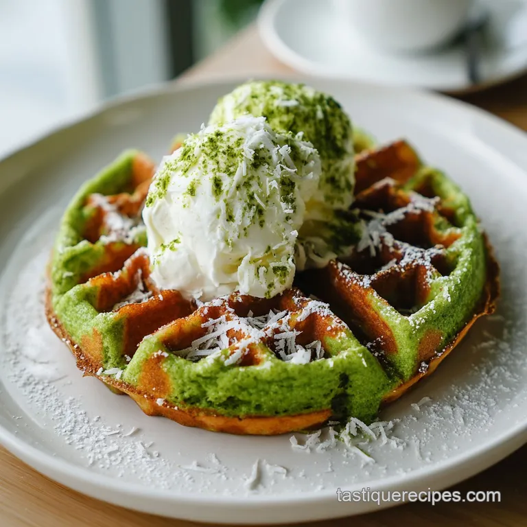 Coconut Pandan Waffles: Authentic Vietnamese Flavor