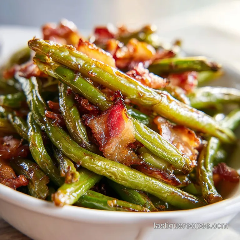 Crack Green Beans: Sweet and Salty with Bacon