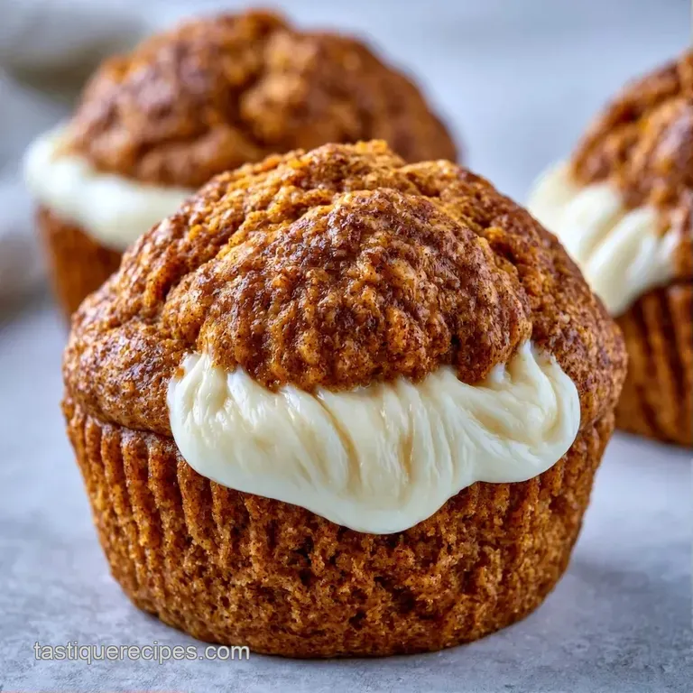 A fluffy orange muffin with a creamy center on a white ceramic plate beside a steaming cup of black coffee.
