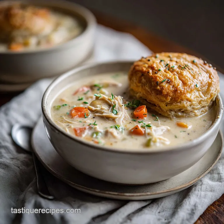 Chicken Pot Pie Soup: Silky and Comforting