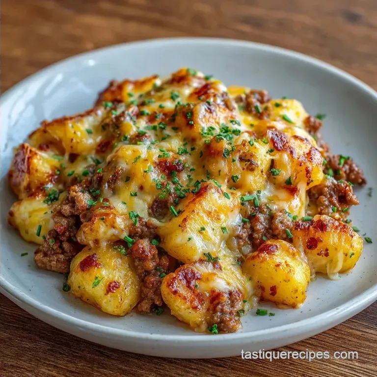 One-Pan Cheesy Ground Beef and Potatoes: Easy Dinner