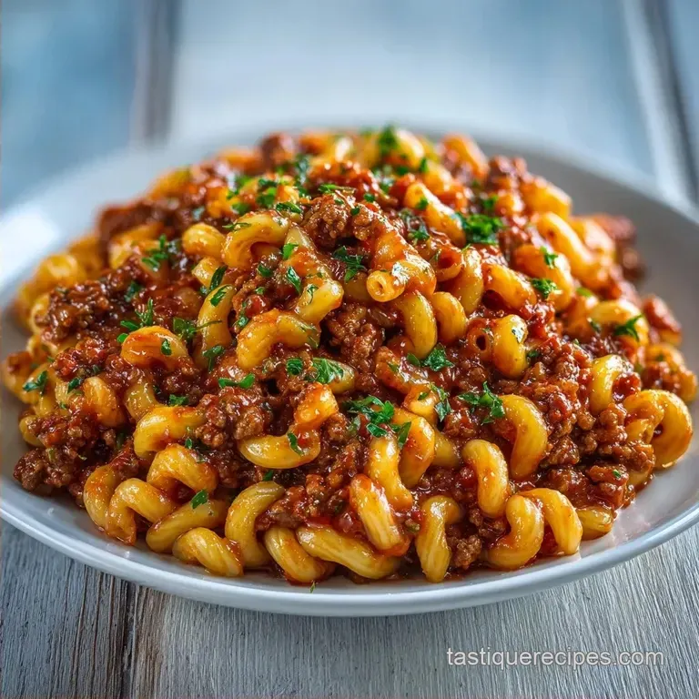 Easy Ground Beef Macaroni: Rich and Savory