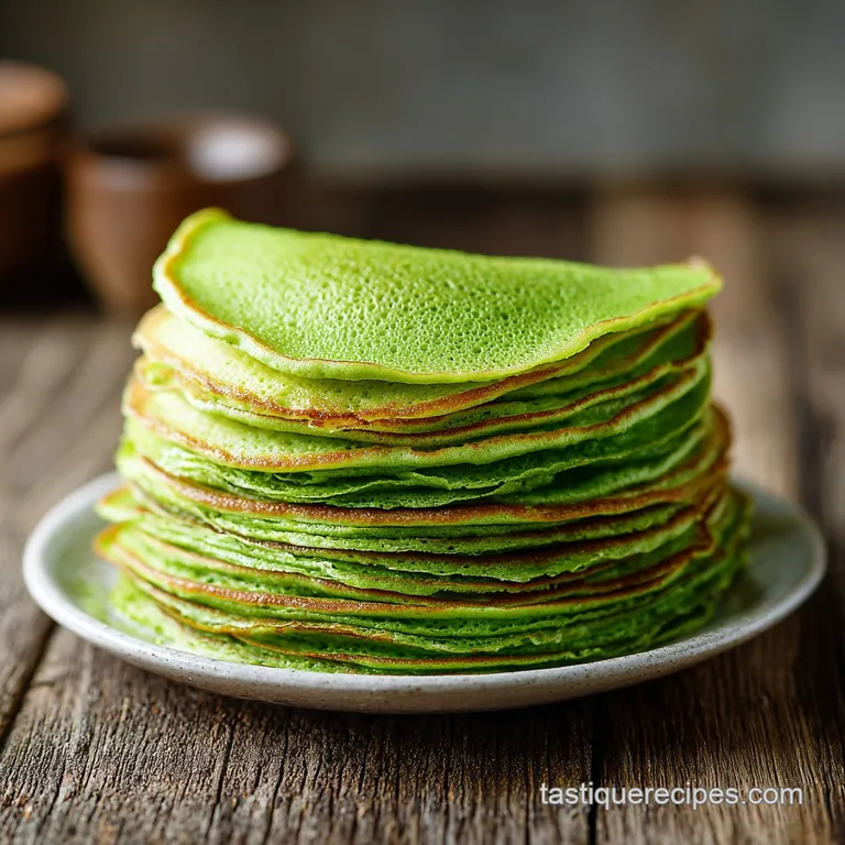Fluffy Pandan Pancakes: Marshmallow Soft
