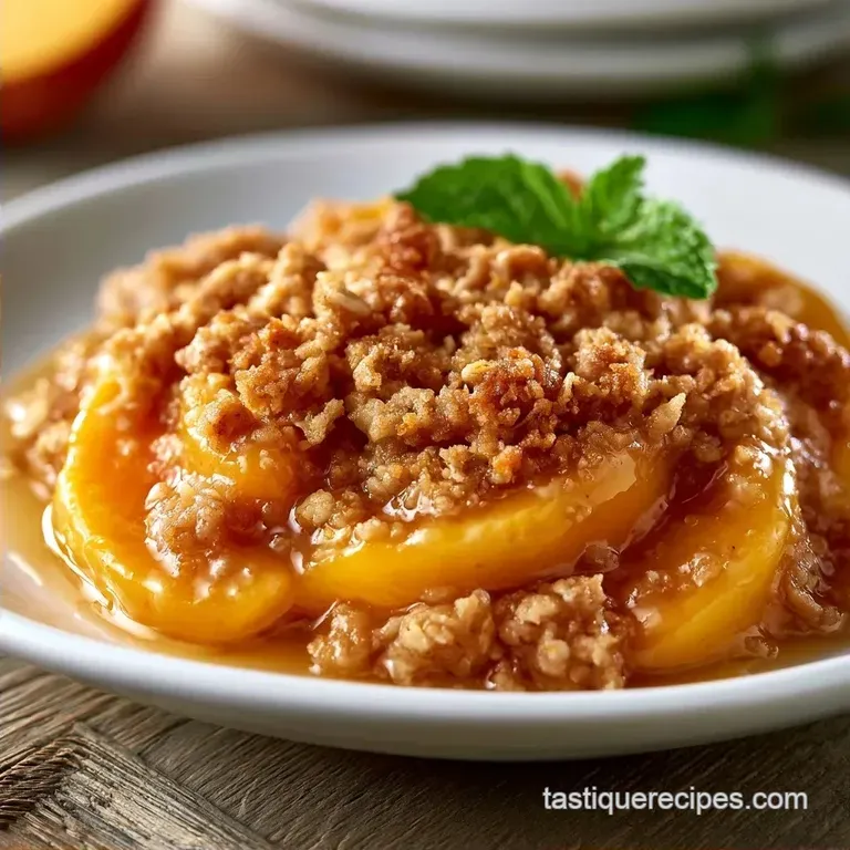 Fresh Peach Crisp with Oats
