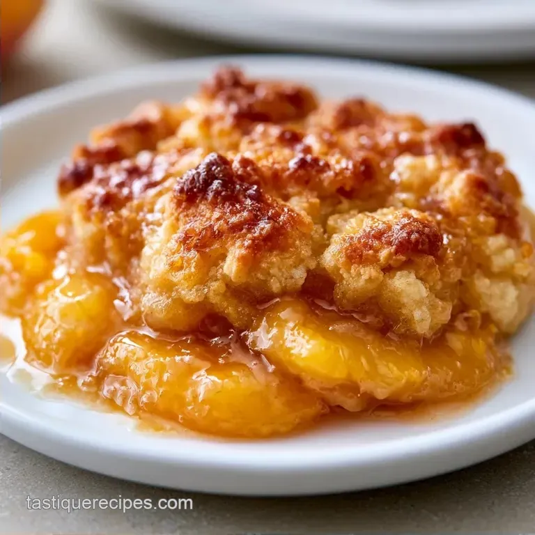 Southern Peach Cobbler with Frozen Peaches