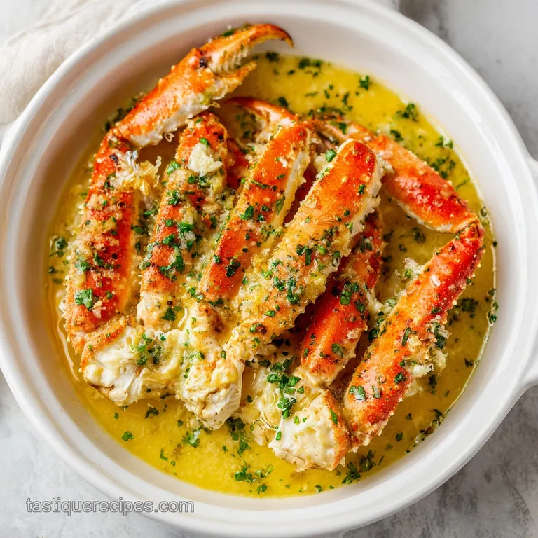 Oven Baked Crab Legs: Silky Garlic Butter