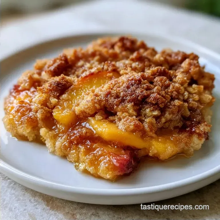 Healthy Peach Crumble with Oats