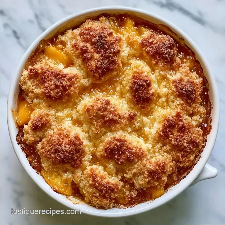 Individual Peach Cobbler in Ramekins