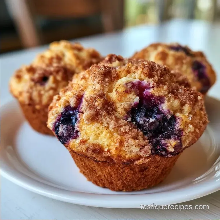 Bakery Style Jumbo Blueberry Muffins