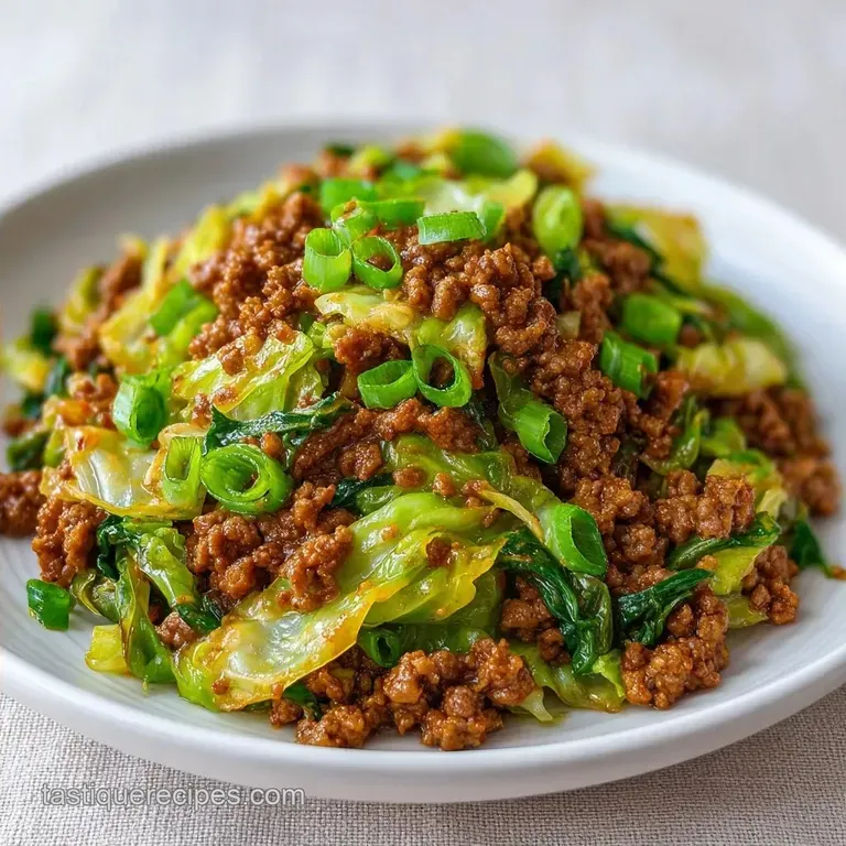 High-Protein Korean Beef & Cabbage Bowl