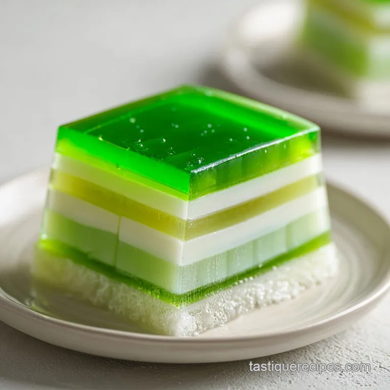 Pandan Coconut Jelly: Bouncy and Aromatic