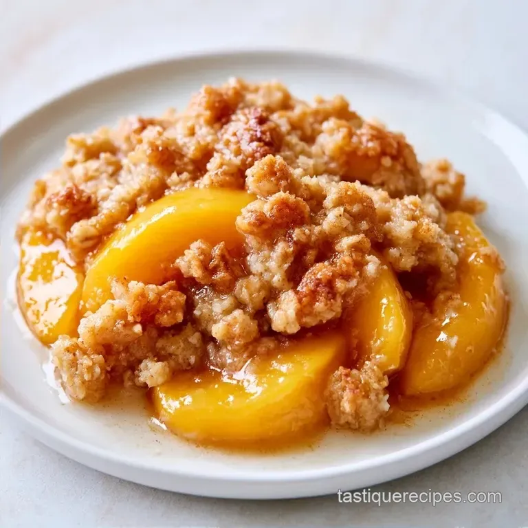 Failure-Proof Peach Crisp with Frozen Peaches