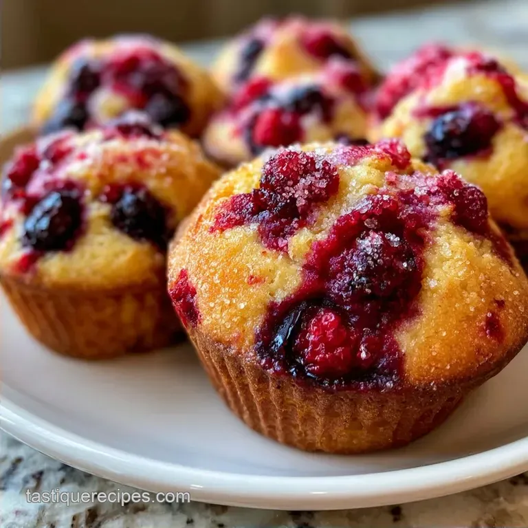 Simple Homemade Fruit Muffins with Greek Yogurt
