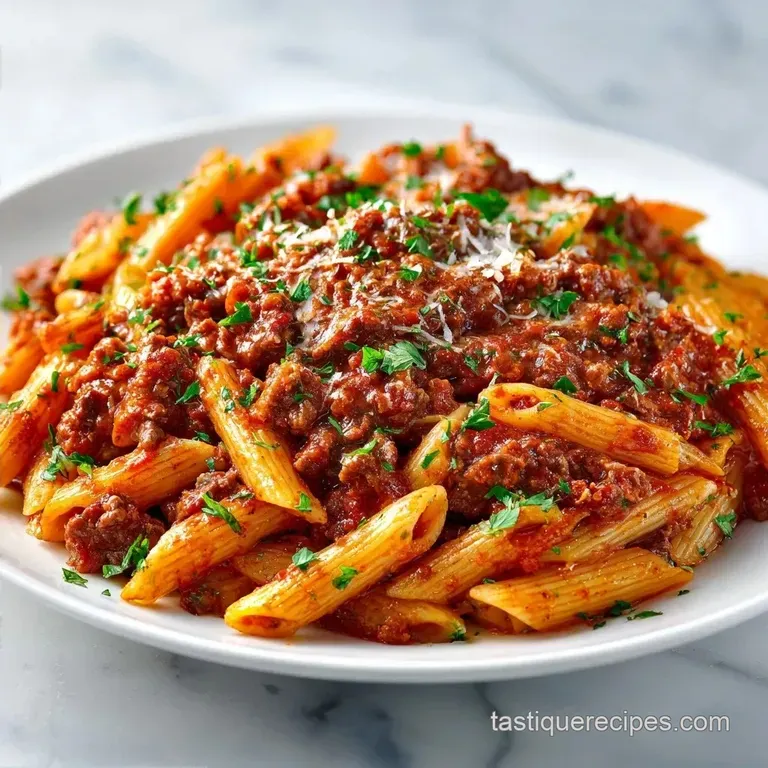 Simple Weeknight Beef Pasta: Savory and Velvety
