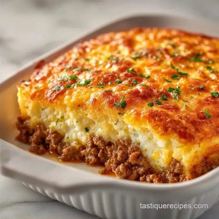 Star Ground Beef Casserole with Cheese: Creamy and Savory