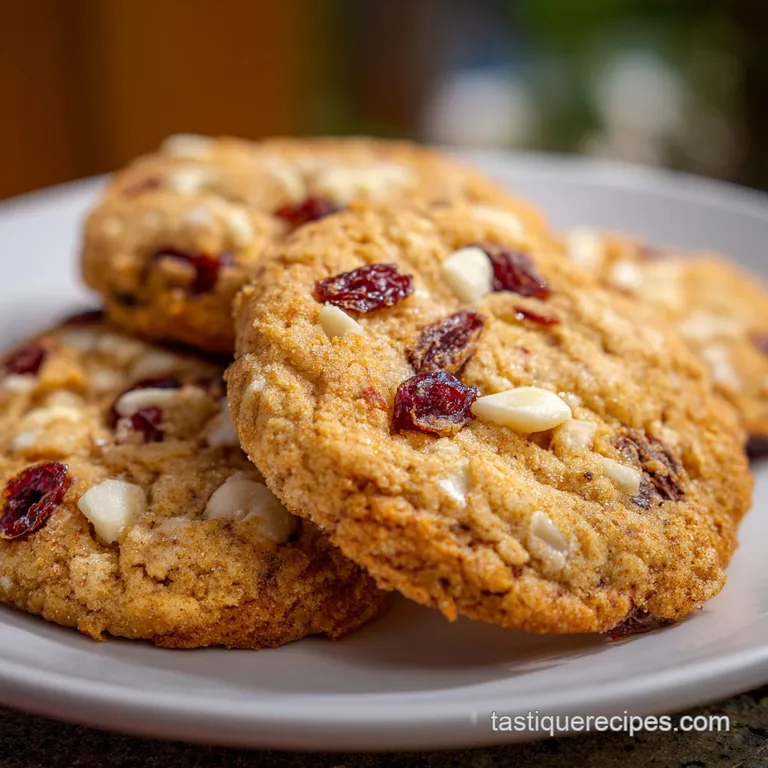 White Chocolate Cranberry Cookies: Soft & Chewy