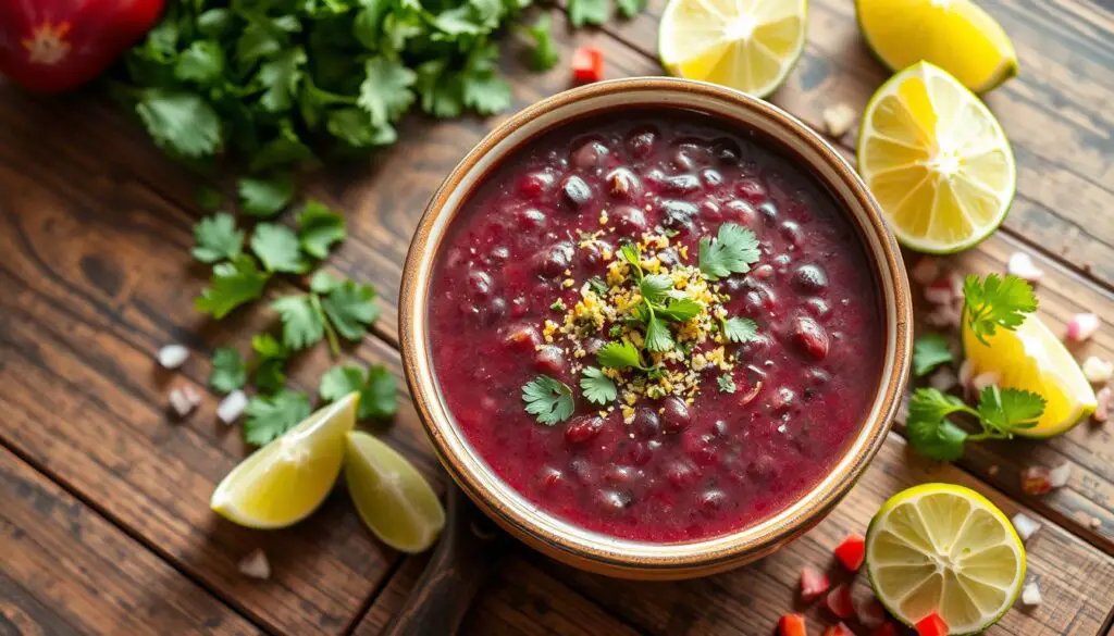 purple black bean soup recipe