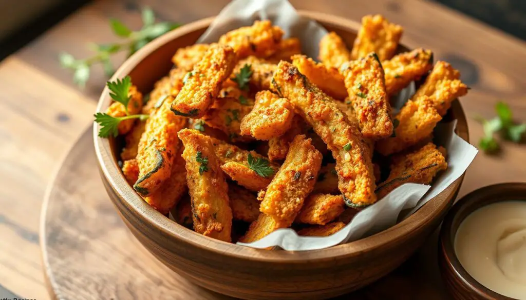 vegan air fried zucchini fries recipe