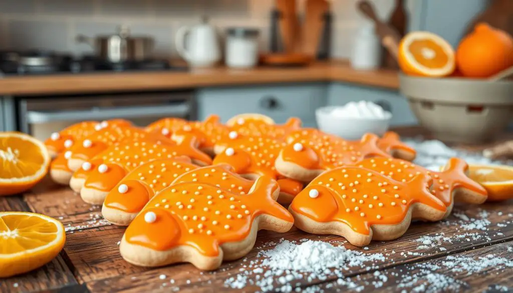 orange fish cookies recipe