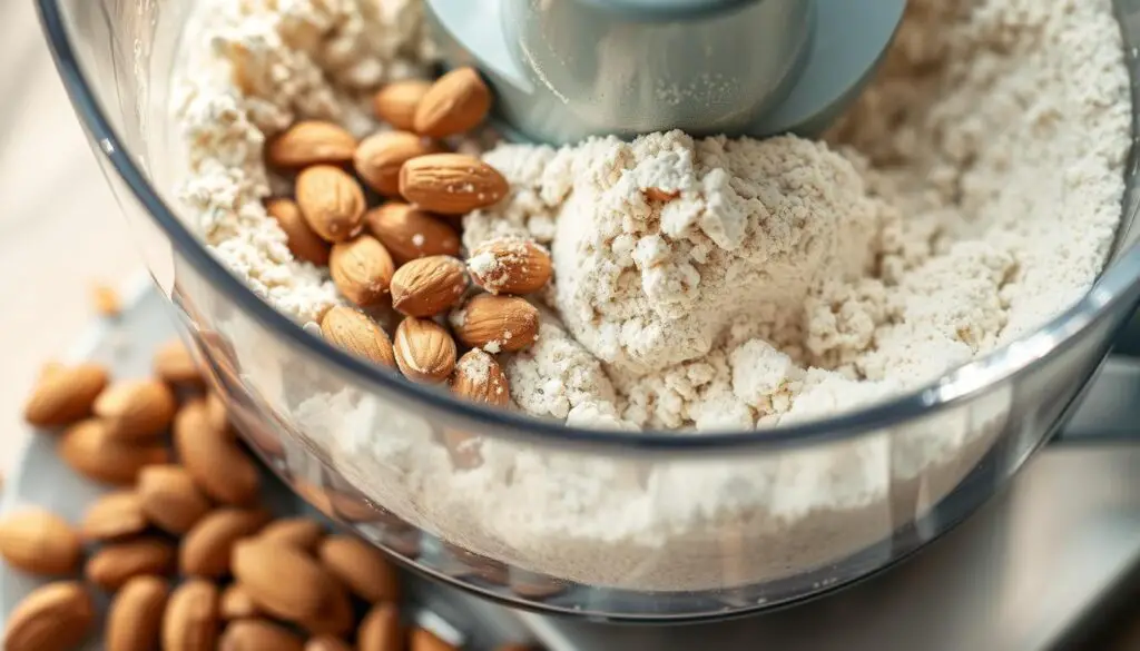 food processor almonds and asian sauce recipe