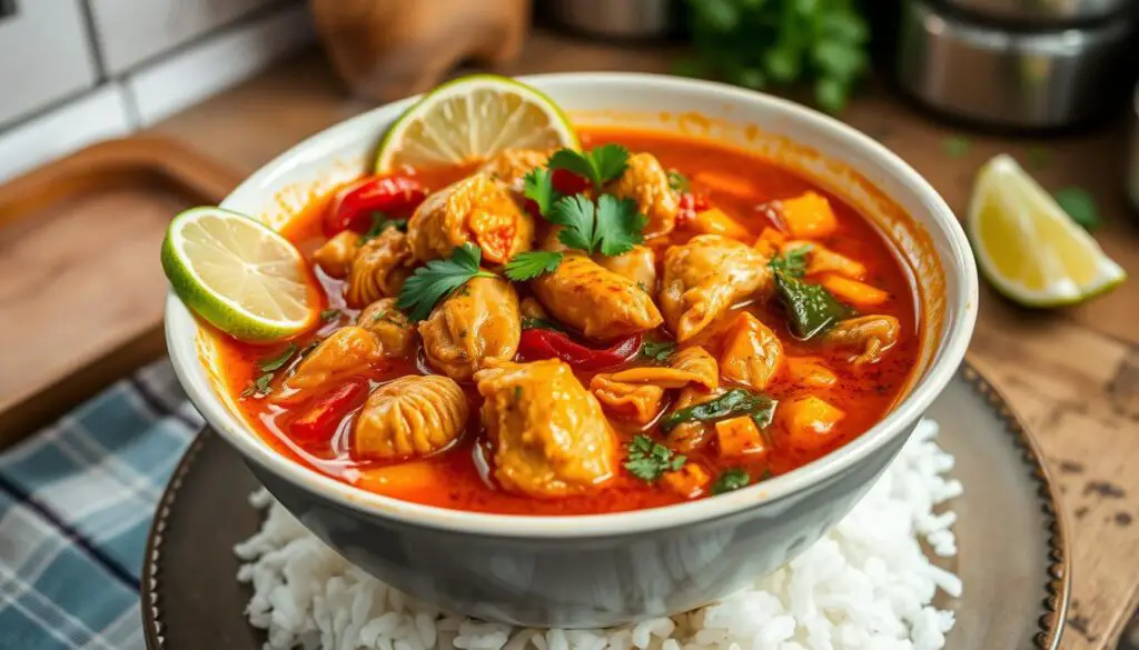 chopt spicy chicken soup recipe with rice